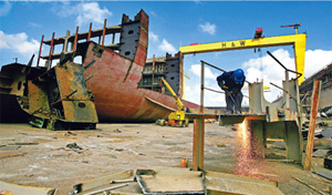 China ship breaking yard